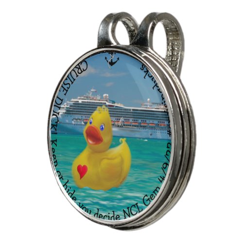 Customized Cruising Duck for grown ups Golf Hat Clip