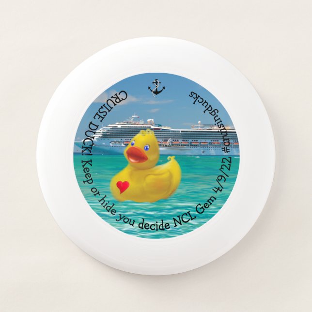 Customized Cruising Duck Wham-O Frisbee (Front)