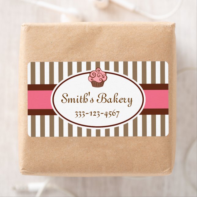Customized Cupcake  Business Labels (Insitu)