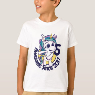 CUSTOMIZED CUTE BIRTHDAY UNICORN CARTOON T-Shirt