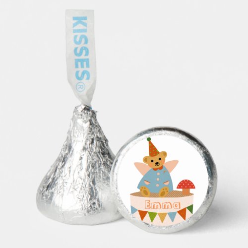 Customized Cute Engel Bear Birthday Hersheys Kisses