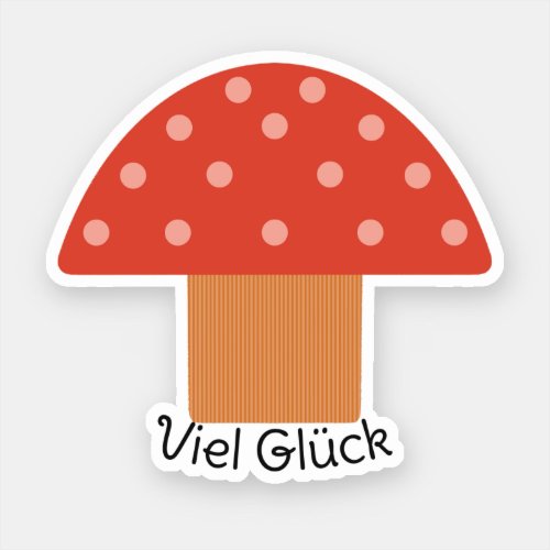 Customized Cute Red Mushroom  Sticker