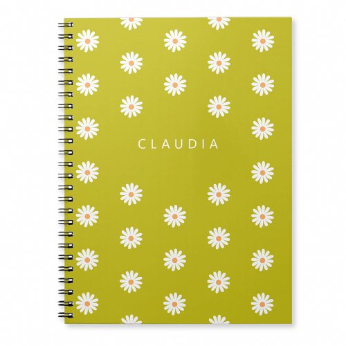 Customized Daisy Notebook Gift for Children  Notebook