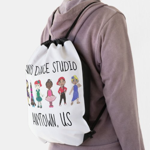 Customized Dance Class School Studio Teacher Drawstring Bag