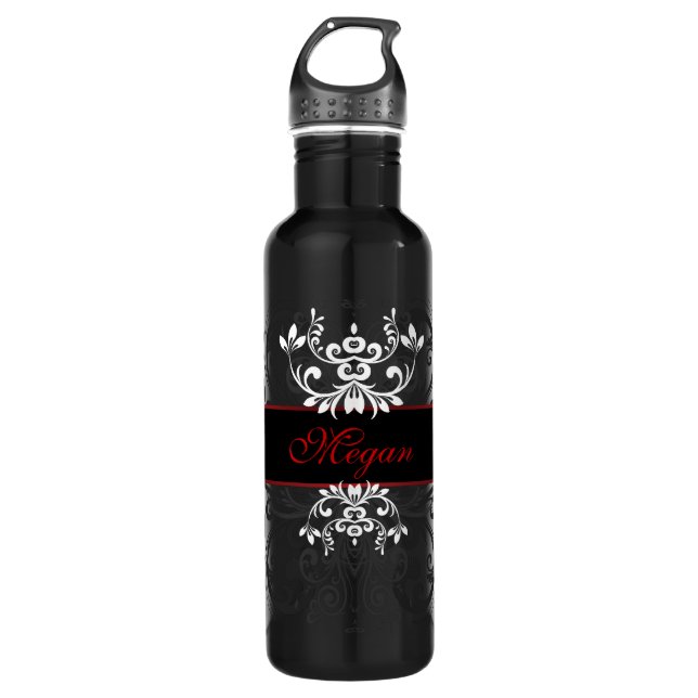 Customized Dark Elegance Water Bottle (Front)