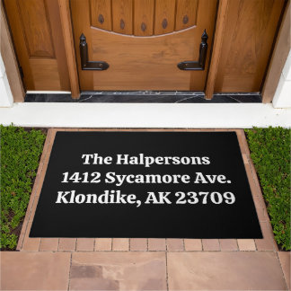 [Customized] Dark Name and/or Address Doormat
