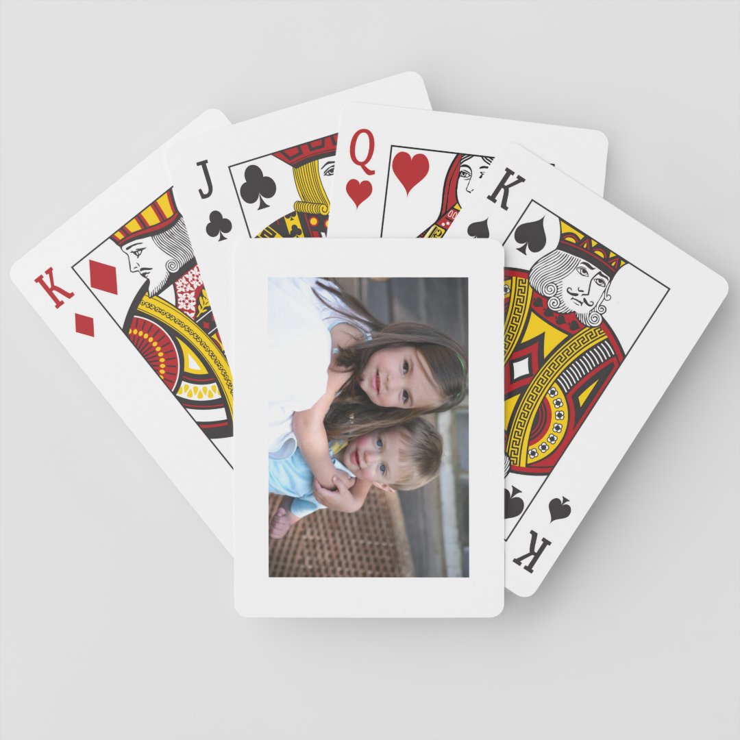 Customized deck of cards with any picture | Zazzle