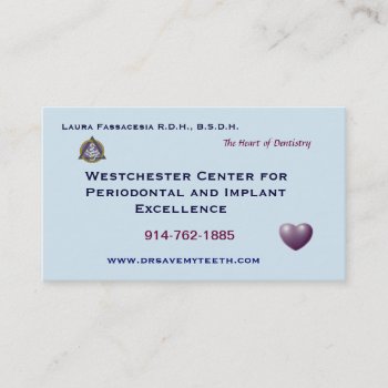 Customized Dental Business Card by LearnKnowUnderstand at Zazzle