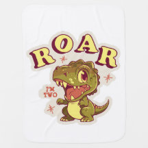 CUSTOMIZED DINOSAUR BIRTHDAY KIDS ROAR I'M TWO