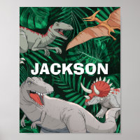 Customized Dinosaur Dino Jurassic Trex Name