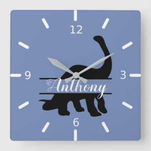 Customized Dinosaur Square Wall Clock