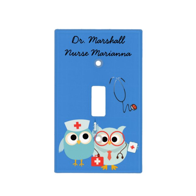 Customized Doctor and Nurse Light Switch Cover (Front)