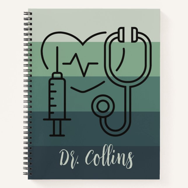 Customized Doctor Journal, Medical Students Gifts Notebook (Front)