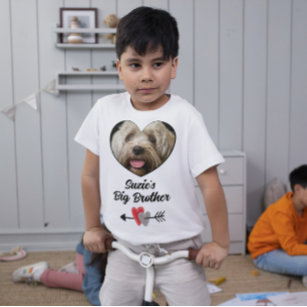 Customized dog big brother photo & text T-Shirt