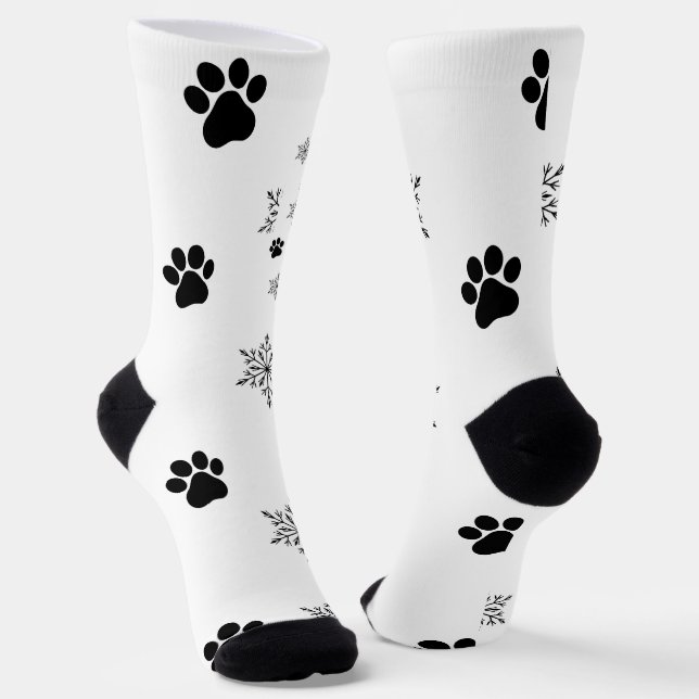 Customized dog Socks - Put Your Cute dog on Custom (Angled)