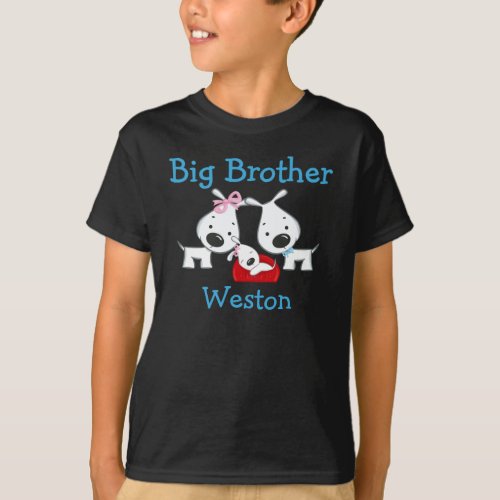 Customized Dogs Big Brother T_shirt