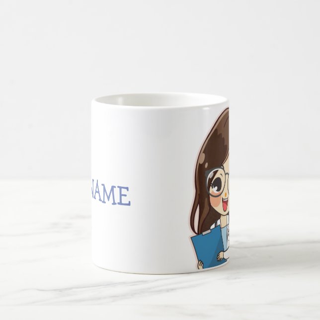 Customized Dr (Your Name) PhD Graduation Coffee Mug (Center)