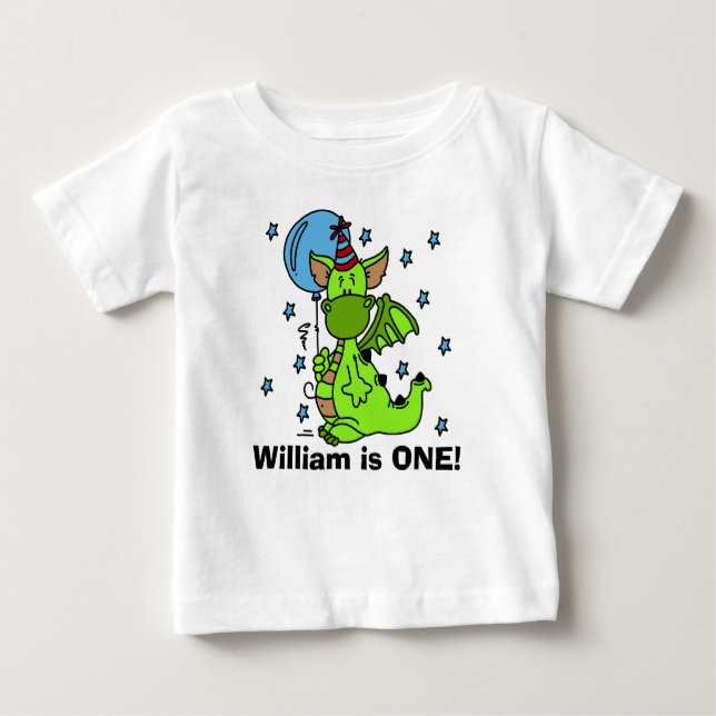 Customized Dragon Birthday T-shirt (Front)