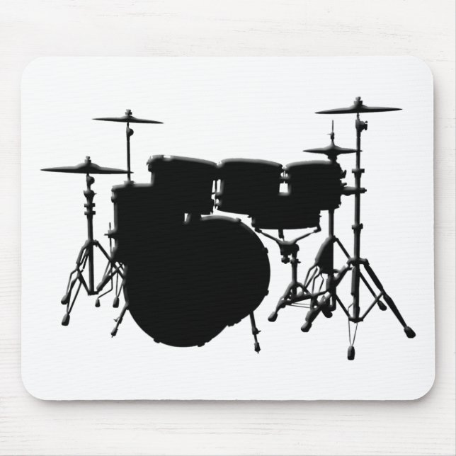Customized Drum Set Mouse Pad (Front)