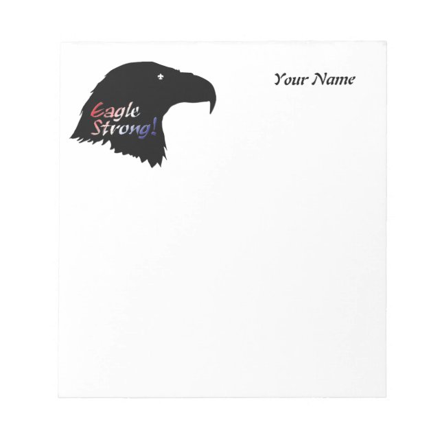 Customized Eagle Strong Note Pad (Front)