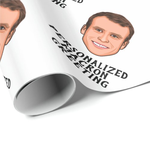 CUSTOMIZED EMMANUEL MACRON WRAPPING PAPER