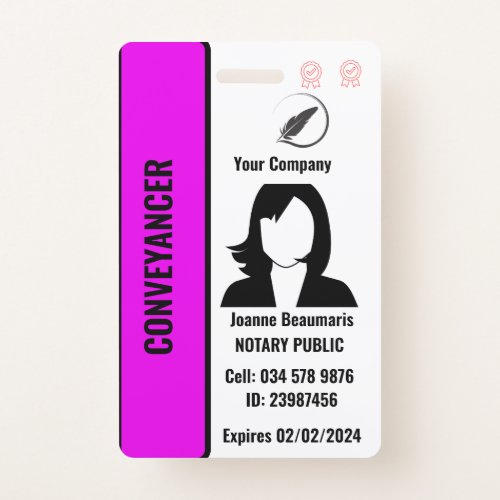Customized Employee ID Badge