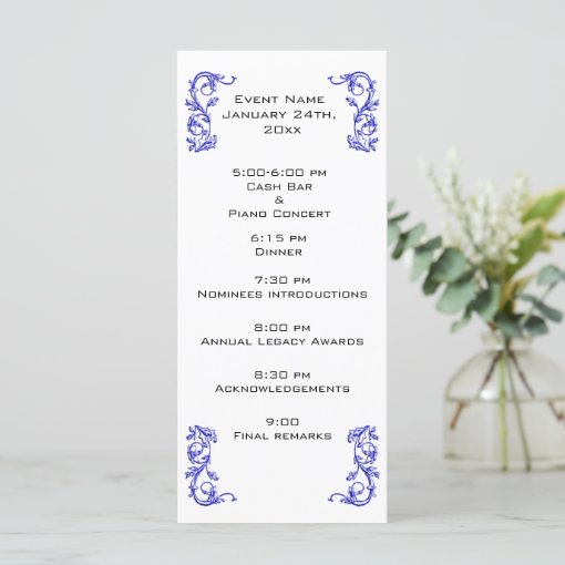 Customized Event program template | Zazzle