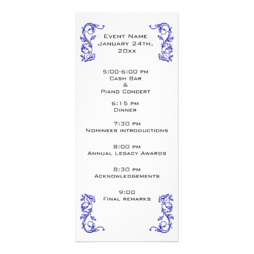 Event Program Outline 13+ Printable Samples, Examples, Formats