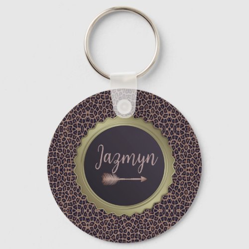 Customized Exotic Stylish Leopard  Keychain