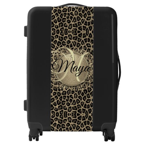 Customized Exotic Stylish Leopard Luggage
