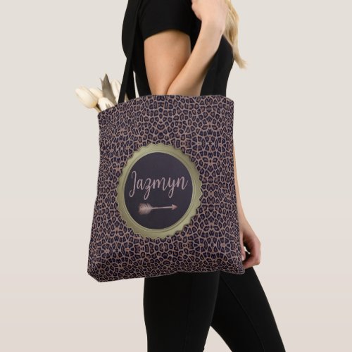 Customized Exotic Stylish Leopard Tote