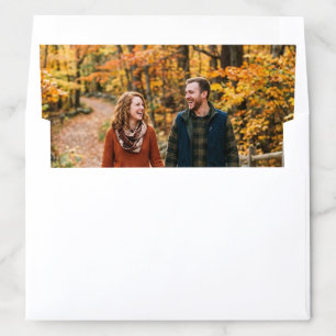 Customized Fall Couples Photo Envelope Liner
