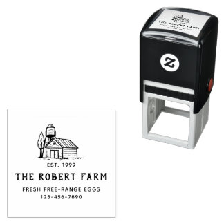 Customized Family Farm Chicken Coop Egg Carton Self-inking Stamp