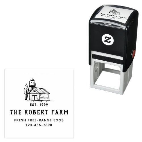 Customized Family Farm Chicken Coop Egg Carton Self_inking Stamp