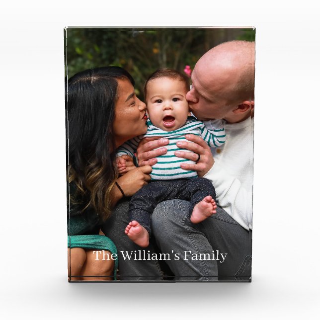Customized Family Photo Block (Front)