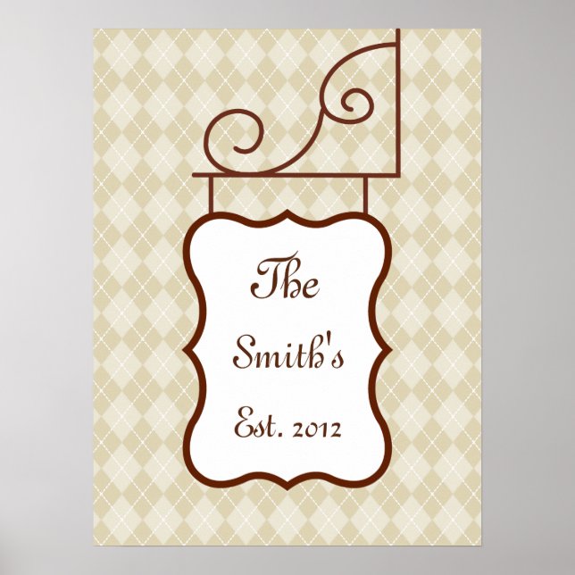 Customized Family Sign Print (Front)