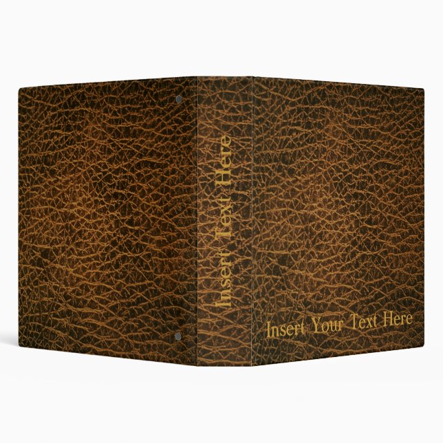 Customized Faux Leather Avery Binder (Background)