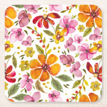 Customized Finally Spring Watercolor Floral
