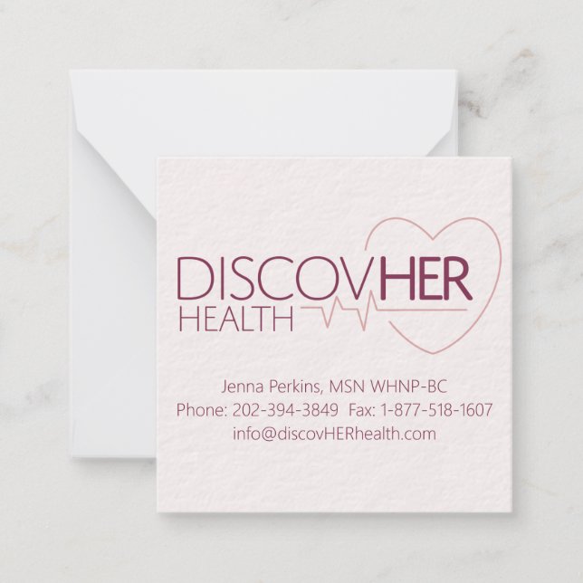 Customized Flat Note Card (Front)