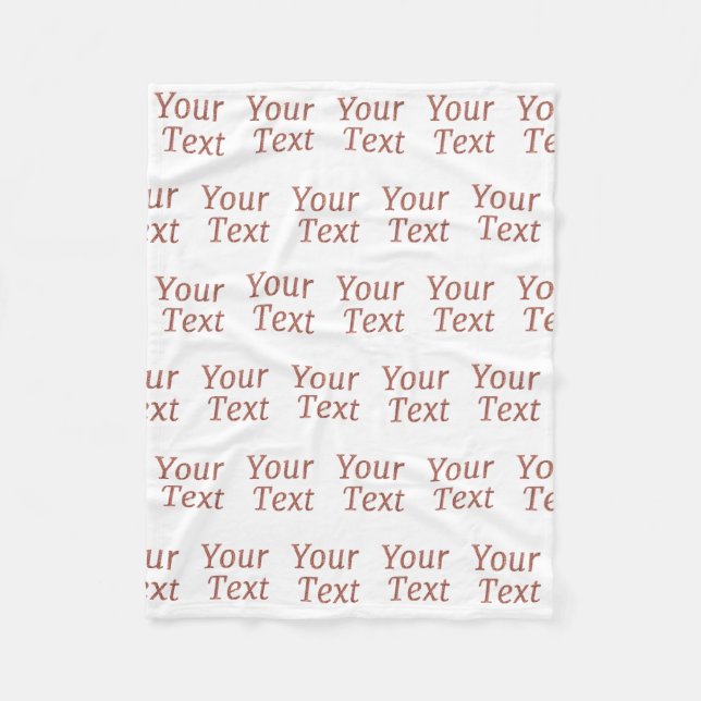 Customized Fleece Blanket (Front)