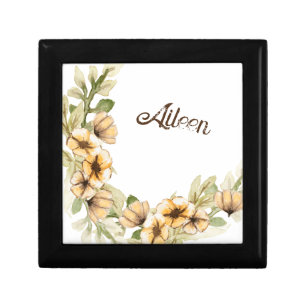 Customized Floral Bridesmaid Gift Idea Box