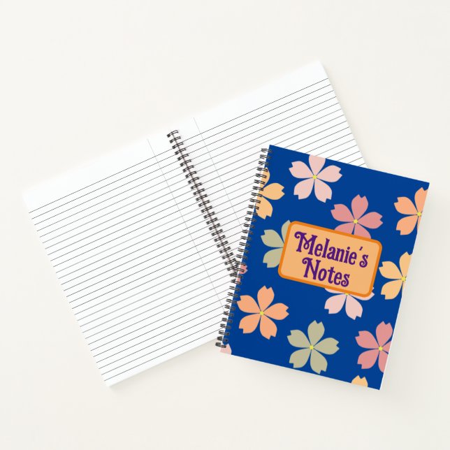 Customized floral  notebook (Inside)