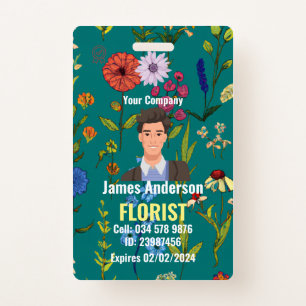Customized Florist Employee ID Badge