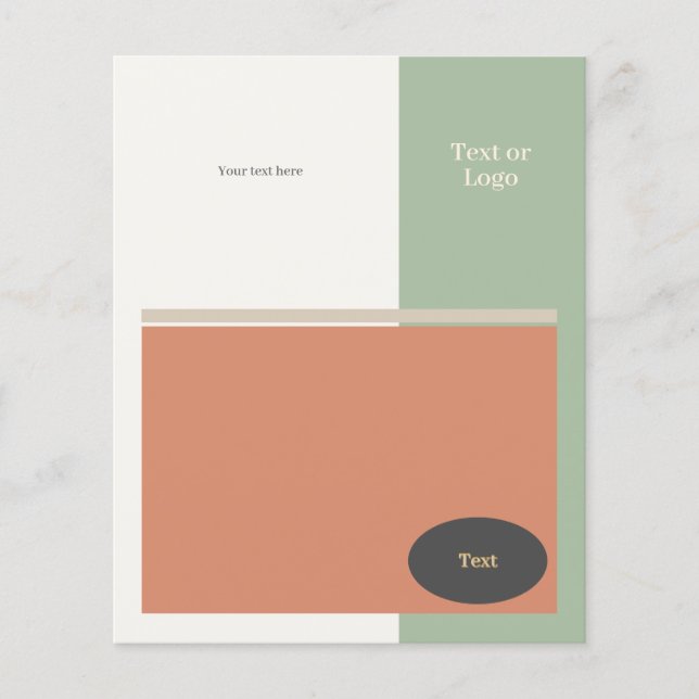 Customized Flyer in Fresh & Organic Colors (Front)