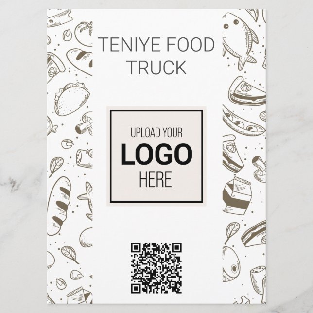 Customized Food Truck Menu (Front)