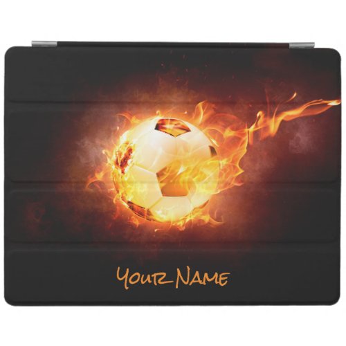 Customized Football under Fire Ball Soccer iPad Smart Cover