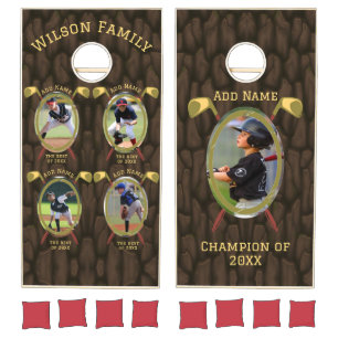 customized for golfers cornhole set