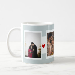 Customized Four Photos Collage Mug Valentines Day