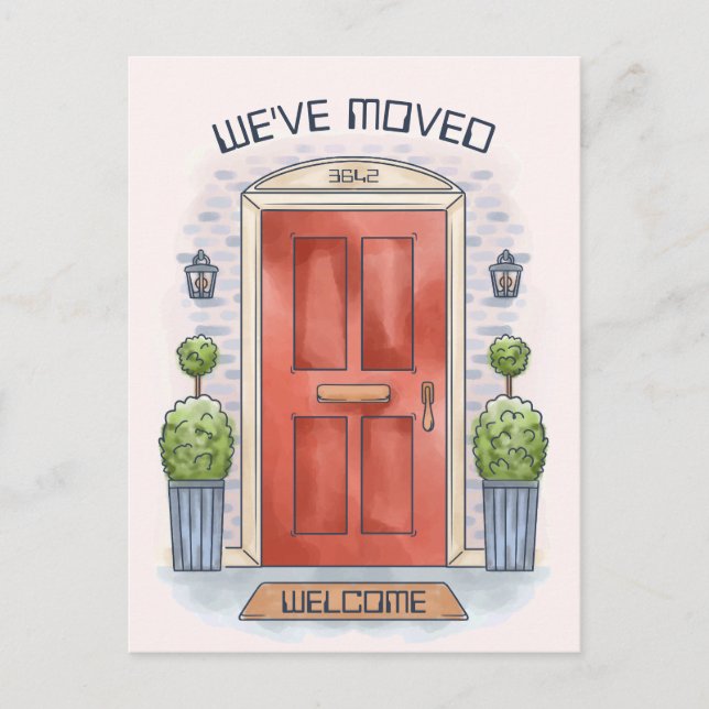 CUSTOMIZED FRONT HOUSE DOOR GREETING CARD (Front)