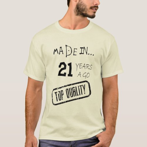 Customized funny birthday t_shirt for man